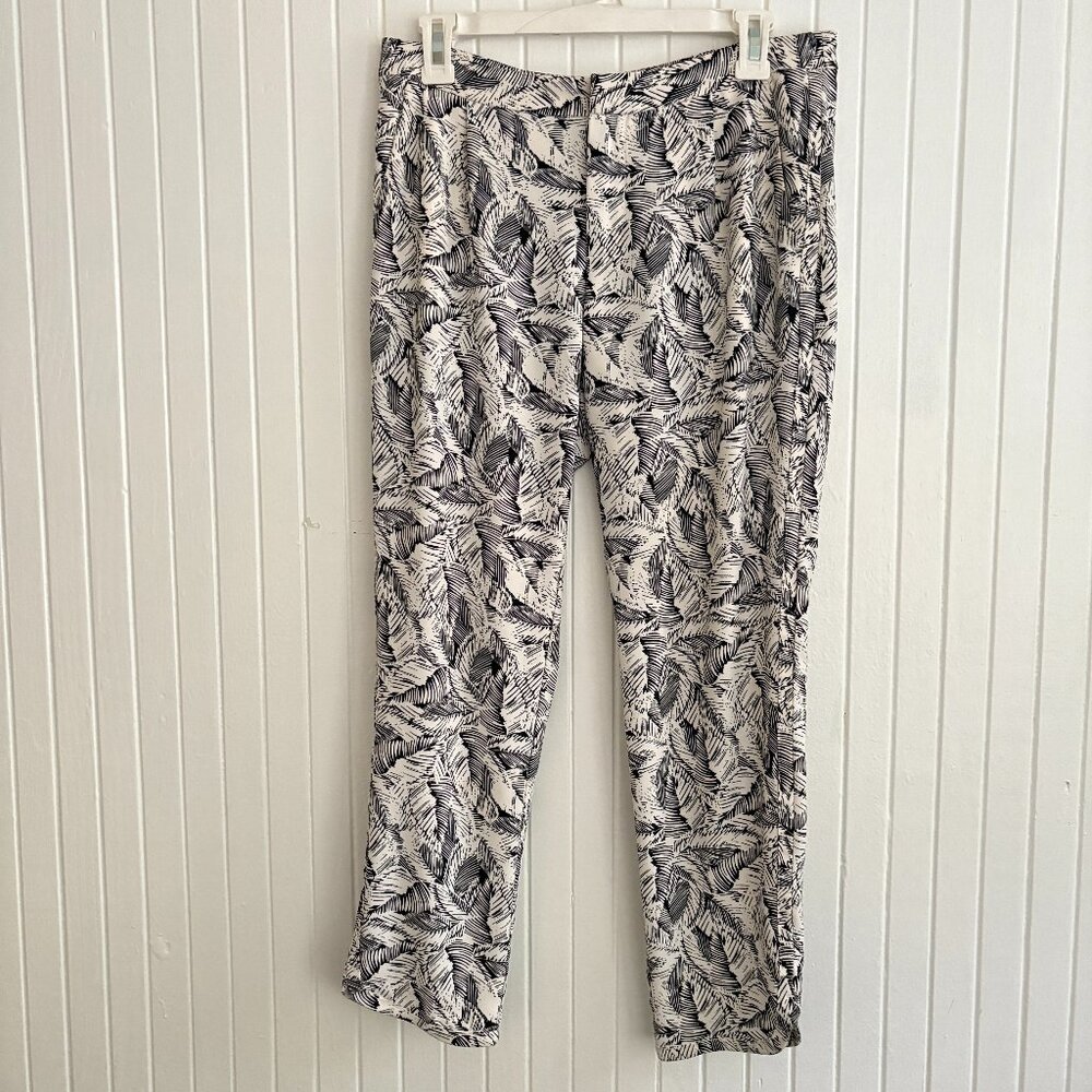 Banana Republic Leaf Print Drapey Pant